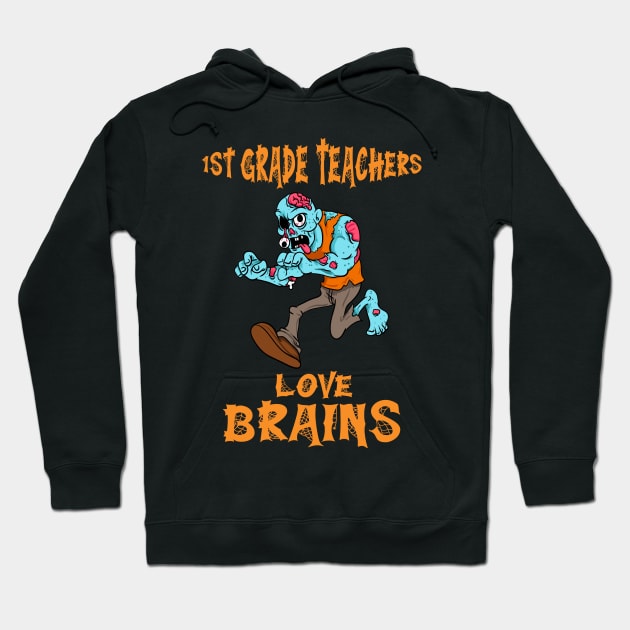 1st Grade Teachers Halloween Hoodie by savariya